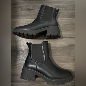 MIA Black Chunky Boots